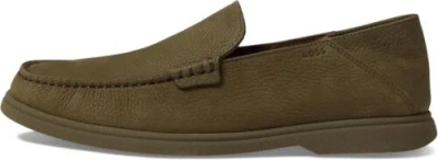 Pre-owned Hugo Boss Sienne Moccasin In Open Green