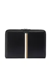 Hugo Boss Signature-stripe A4 Conference Folder In Black