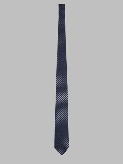 Hugo Boss Silk Blend Jacquard Necktie In Transparent