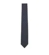 Hugo Boss Silk-blend Jacquard Tie In Blue