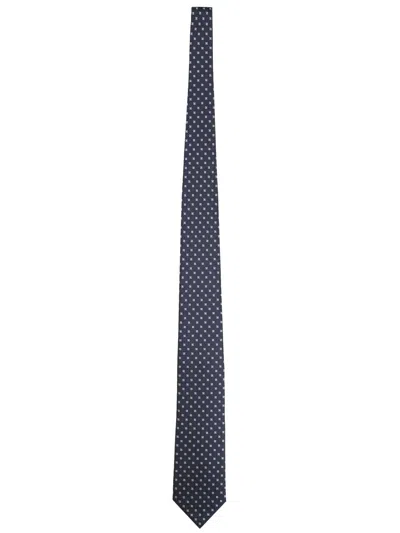 Hugo Boss Silk Blend Tie In Blue