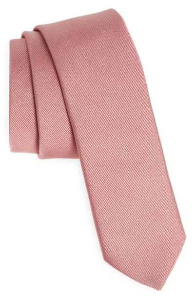 Hugo Boss Silk Blend Tie In Pink