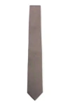 Hugo Boss Silk-blend Tie With Jacquard Micro Pattern In Light Beige
