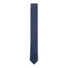 Hugo Boss Silk-blend Tie With Jacquard-woven Pattern In Blue