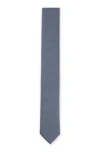 Hugo Boss Silk-blend Tie With Jacquard-woven Pattern In Light Blue