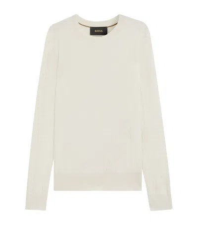 HUGO BOSS SILK CHECK SWEATER