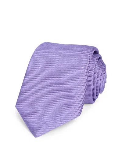 Hugo Boss Silk Classic Neat Tie In Purple