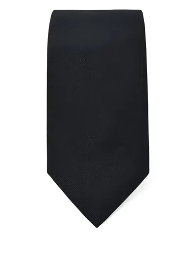 Hugo Boss Silk Jacquard Tie In Black