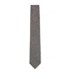 Hugo Boss Silk Mouliné Tie In Green