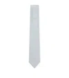 Hugo Boss Italian-silk Tie With Diagonal Stripe In Blue