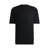 Hugo Boss Silk Sweater With Knitted Structure In Blue