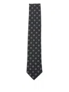 Hugo Boss Geometric-pattern Tie In Black