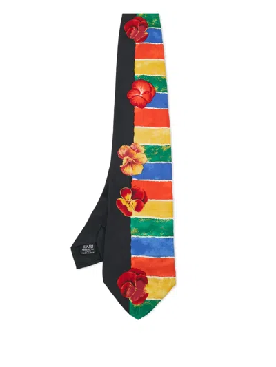 Pre-owned Hugo Boss Silk Tie In Black