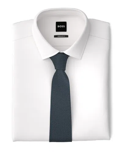 Hugo Boss Silk Tie In White