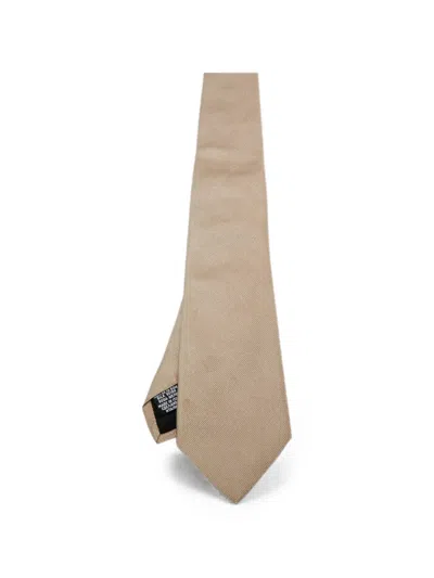 Pre-owned Hugo Boss Silk Tie In Neutral