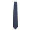 Hugo Boss Silk-blend Tie With Micro Pattern In Blue