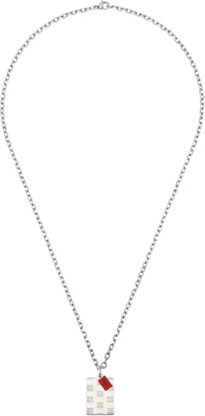 Hugo Boss Silver Chain Necklace In 040-silver