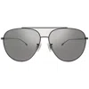 Hugo Boss Silver Mirror Pilot Men's Sunglasses Boss 1296/f/s 0r81/t4 63 In Gray