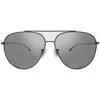 Hugo Boss Silver Mirror Pilot Men's Sunglasses Boss 1296/f/s 0r81/t4 63 In Black