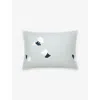 Hugo Boss Silver Moon Flowers Rectangle Standard Cotton Pillowcase In White