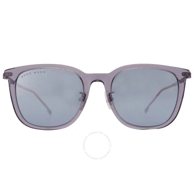 Hugo Boss Silver Square Men's Sunglasses Boss 1347/f/sk 0kb7/dc 54