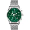 Hugo Boss Silver Stainless Steel Watch In Silver