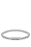 Hugo Boss Silver-tone Cuff With Logo Closure Men's Jewellery Size M In Assorted-pre-pack