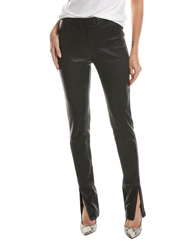 Hugo Boss Simax Leather Pant In Black