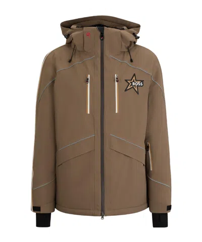 Hugo Boss Simple And Comfortable Ski Suit In Brown