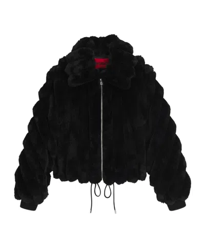 Hugo Boss Simple Coat In Black