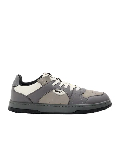 Hugo Boss Simple Low-top Casual Shoes In Gray