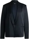 Hugo Boss Single-breasted Blazer In 蓝色