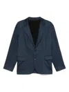 Hugo Boss Single-breasted Blazer In Blue