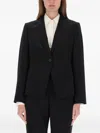 Hugo Boss Single-breasted Blazer In Black