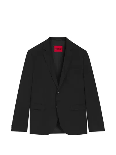 Hugo Boss Single-breasted Blazer In Black