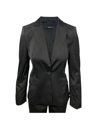 Pre-owned Hugo Boss Single-breasted Blazer In Black
