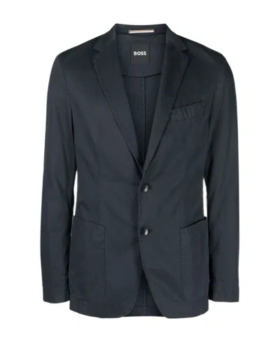 Hugo Boss Single-breasted Blazer In Black