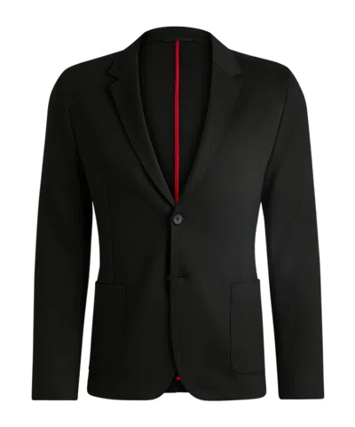 Hugo Boss Single-breasted Blazer In Black