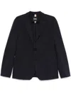 Hugo Boss Single-breasted Blazer In Blue