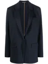 Hugo Boss Single Breasted Blazer In Blue
