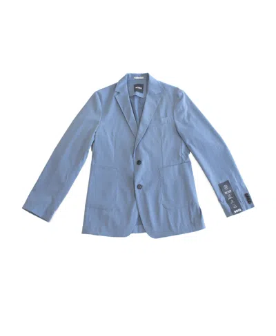 Hugo Boss Single-breasted Blazer In Blue
