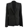 Hugo Boss Single-breasted Blazer Inn Black Polyester In Black