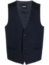 HUGO BOSS SINGLE-BREASTED BUTTONED WAISTCOAT