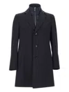 Hugo Boss Boss Boss Black Coat With Inner Vest In Blue