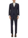 Hugo Boss Boss Huge Windowpane Check Suit In Black