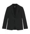 Hugo Boss Slim-fit Jacket In Machine-washable Stretch Fabric In Black