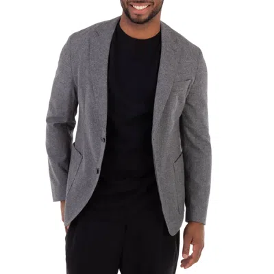 Hugo Boss Single-breasted Slim-fit Jacket In Gray