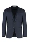 Hugo Boss Boss Three-piece Wool Suit In Blue