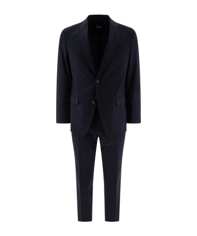 Hugo Boss Single-breasted Suit In Black