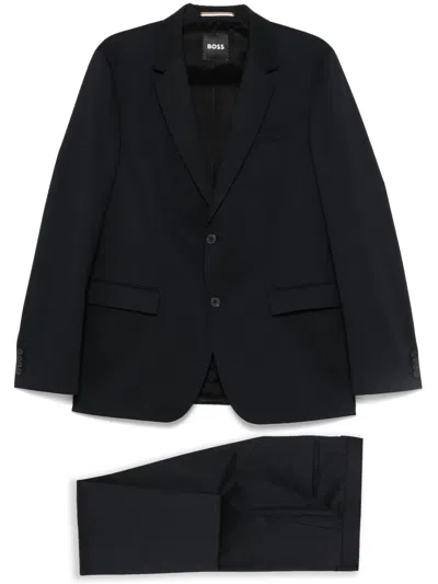 Hugo Boss Single-breasted Suit In Blue